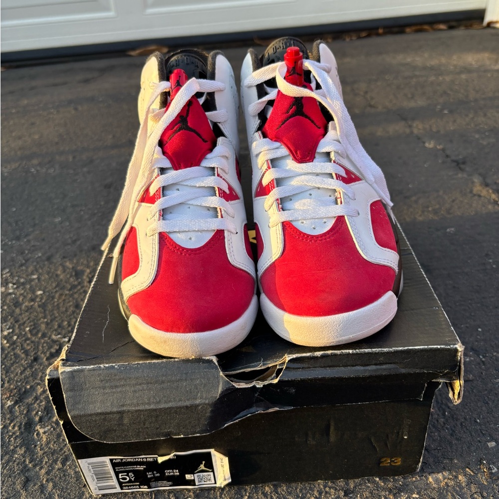 Jordan 6 Retro ‘Carmine’ (2021) (GS) 5.5